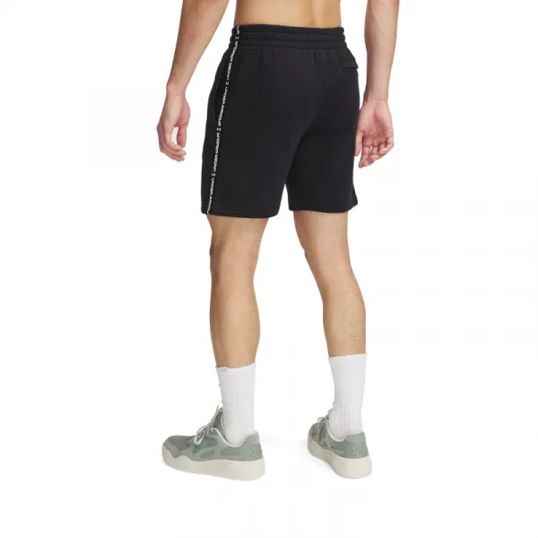Pánske teplákové kraťasy UNDER ARMOUR UA Icon Fleece Short Taping-BLK