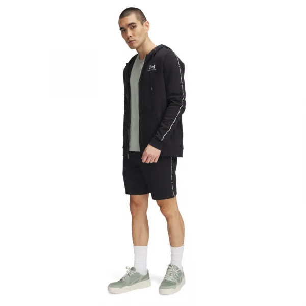 Pánske teplákové kraťasy UNDER ARMOUR UA Icon Fleece Short Taping-BLK
