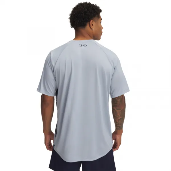 Pánske tréningové tričko s krátkym rukávom UNDER ARMOUR UA M TECH FADE SS-BLU