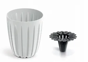 Prosperplast Kvetináč Warios biely, variant 29 cm