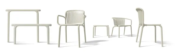 Prosperplast Záhradný odkladací stolík BRENES 54,5x53,5x41,5 cm sivý
