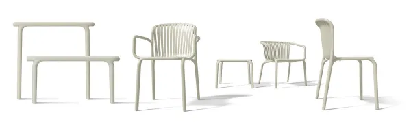 Prosperplast Odkladací záhradný stôl Brenes 54 cm béžový