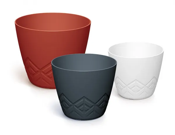 Prosperplast Kvetináč Areca antracit, variant 29,5 cm