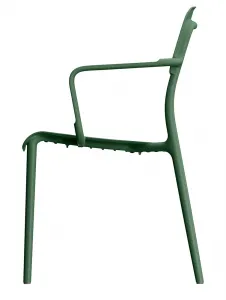 Prosperplast Záhradná stolička RIMOS 57x55,5x84 cm sivá