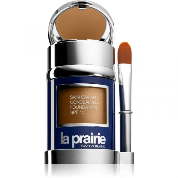 La Prairie Skin Caviar Concealer Foundation make-up a korektor SPF 15 odtieň NW-40 Almond Beige 30 ml