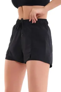 85389 Dewberry Womens Swim Shorts with Inner Tights-BLACK