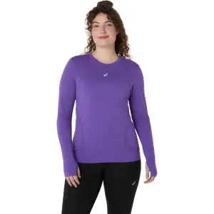 ASICS ROAD SEAMLESS LS TOP Dámske tričko s dlhým rukávom, fialová, veľkosť