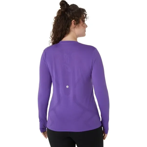 ASICS ROAD SEAMLESS LS TOP Dámske tričko s dlhým rukávom, fialová, veľkosť