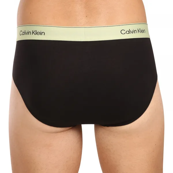 3PACK pánske slipy Calvin Klein čierné (NB4388-VRB) S