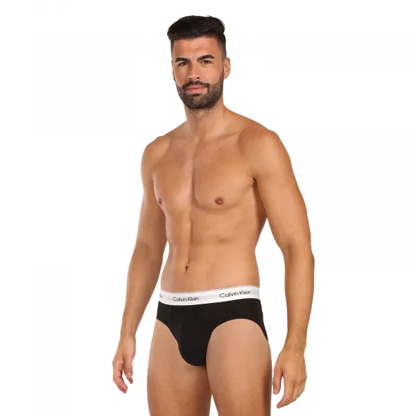 3PACK pánske slipy Calvin Klein čierné (NB4388-VRB) S