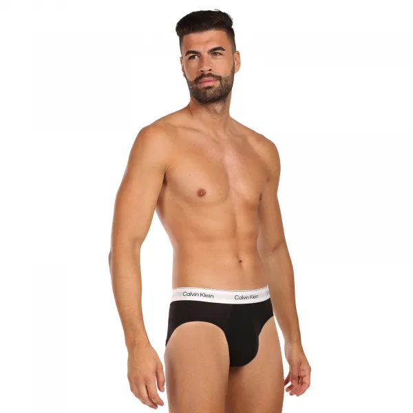3PACK pánske slipy Calvin Klein čierné (NB4388-VRB) S