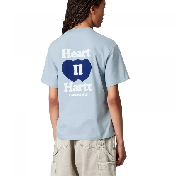 Carhartt WIP S/S Heart II Hartt T-Shirt W "Blue Fog" (I035259-0N1XX)