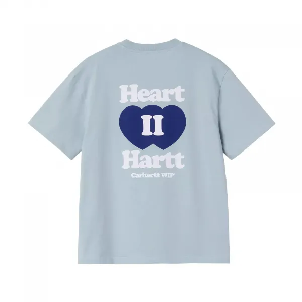 Carhartt WIP S/S Heart II Hartt T-Shirt W "Blue Fog" (I035259-0N1XX)