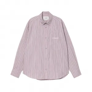 Carhartt WIP Grimsby Stripe Shirt W "Pink Fog" (I035134-32WXX)