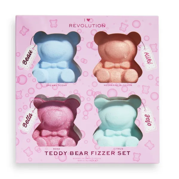 I♥Revolution Teddy Bear Fizzer Set kúpeľová bomba