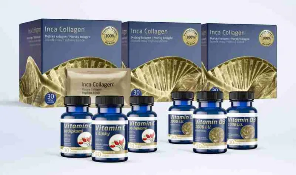 Inca Collagen Trojmesačná kolagénová kúra+vit.C&D