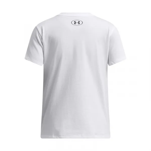 Dievčenské tričko s krátkym rukávom UNDER ARMOUR UA Big Logo UA Fill SS-WHT