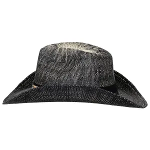 Klobúk slamený Texas MFH 10751 - čierno/hnedý