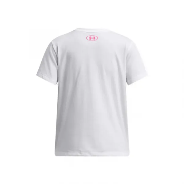 Dievčenské tričko s krátkym rukávom UNDER ARMOUR UA BIG LOGO SS-WHT
