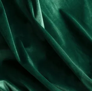 Elegantnýzamatovýzáveszdobenývolánom-smaragdovozelenýŠírka:140cm|Dĺžka:250cm