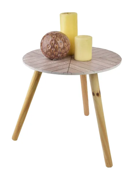 Mondex Odkladací stolík Lammy 40 cm béžový