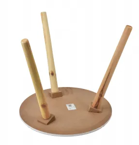 Mondex Odkladací stolík Lammy 40 cm béžový