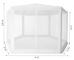 MultiGarden Zahradní párty stan Norah 2x2 m bílý