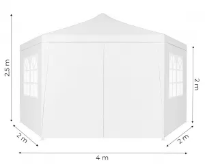 MultiGarden Záhradný párty stan Vivao 2x2 m biely