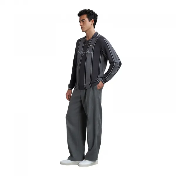 Filling Pieces Knit Football Jersey "Black/Grey" (422574500148-132)