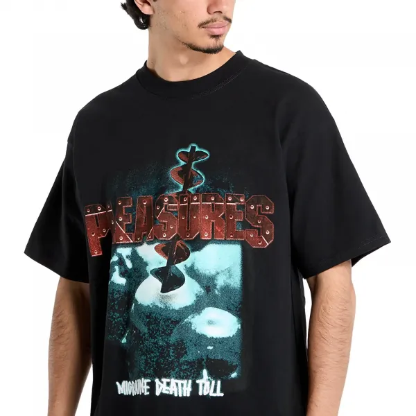 Pleasures Migraine T-Shirt "Black Edge" (P25SU056-BLACK)