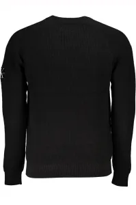 Calvin Klein Men's Regular Fit Cotton Crew Neck Long Sleeve Black Sweater