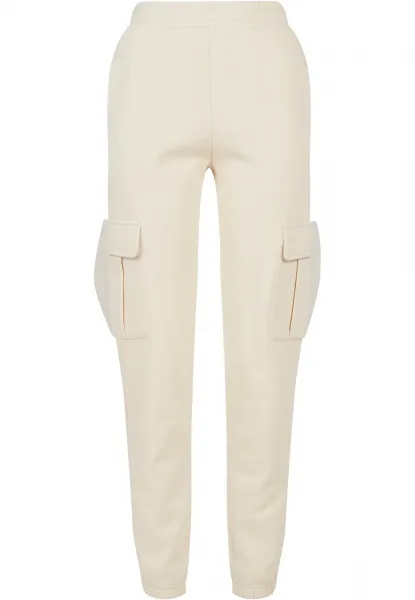 Women's Cargo Sweat High-Waisted Trousers whitesand