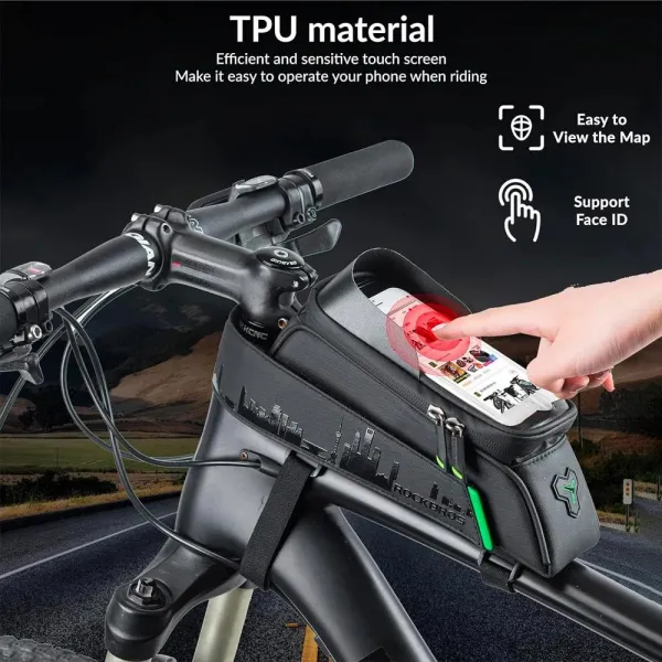 Rockbros Phone Bag cyklistická taška 1.5L, čierna
