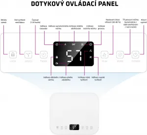 Evolveo Salente odvlhčovač vzduchu WaterStar12, bílá
