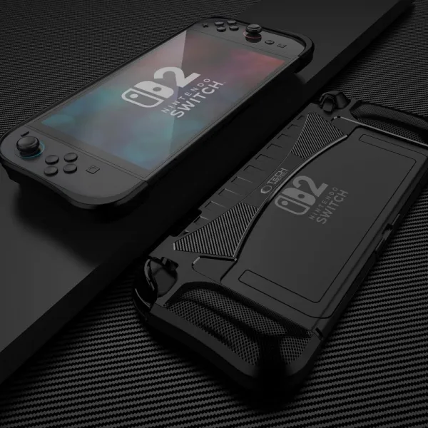 Tech-Protect Carbon kryt na Nintendo Switch 2, čierny