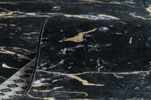Protišmykový behúň LOTUS GALACTIC 9523 čierny / zlatý