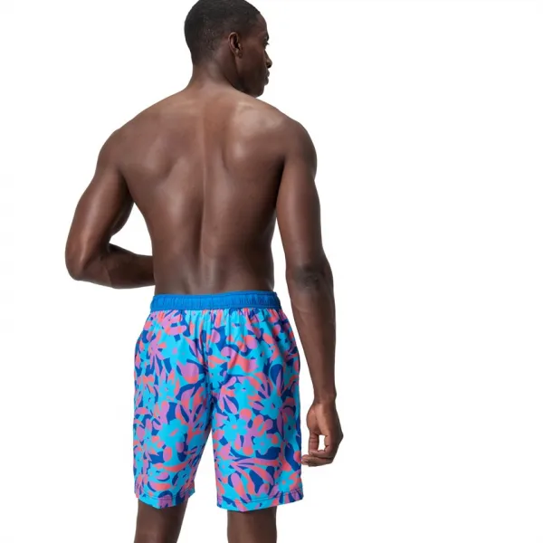 Speedo print bondi boardshort 20 blue/purple s - uk32