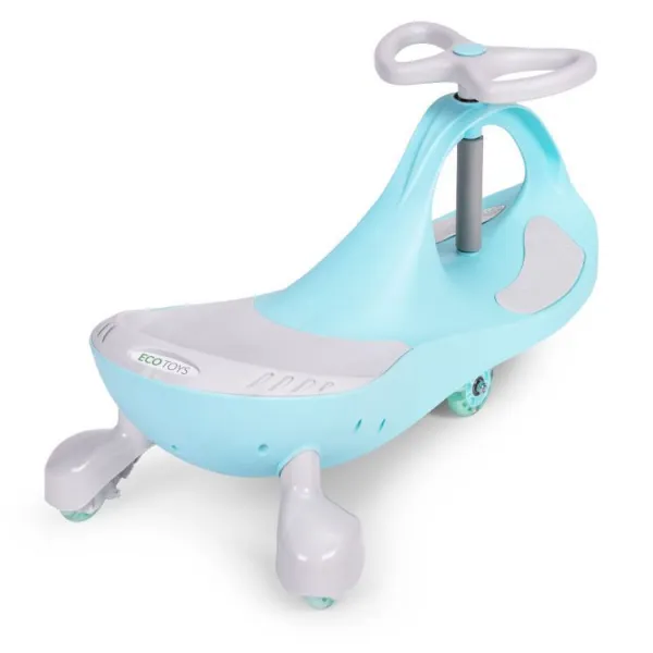 Dětské odrážedlo PLAY ECOTOYS s LED koly modré