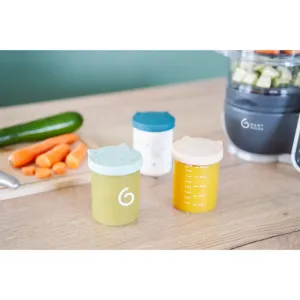 Babymoov ISY Bowls miska s viečkom Glass 6x250 ml
