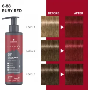 Schwarzkopf Professional Chroma ID Color Mask intenzívna farbiaca maska na vlasy odtieň 6-88 Ruby Red 300 ml