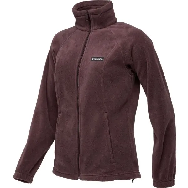 Columbia BENTON SPRINGS FULL ZIP FLEECE Dámska flísová mikina, vínová, veľkosť