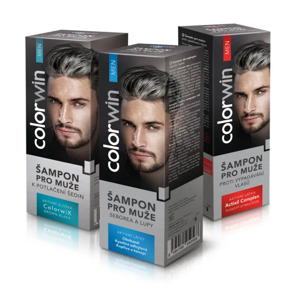 Colorwin Men Šampón k potlačeniu šedín
