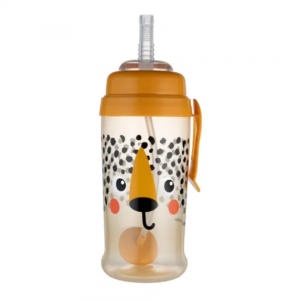 Canpol babies BabiesBoo Sport Cup športová fľaša s rúrkou so závažím Gepard 350 ml
