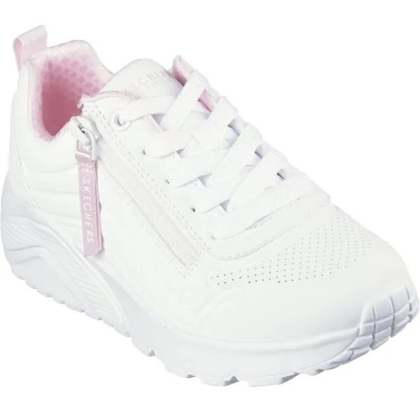 Dievčenská rekreačná obuv SKECHERS Uno Lite Easy Zip white