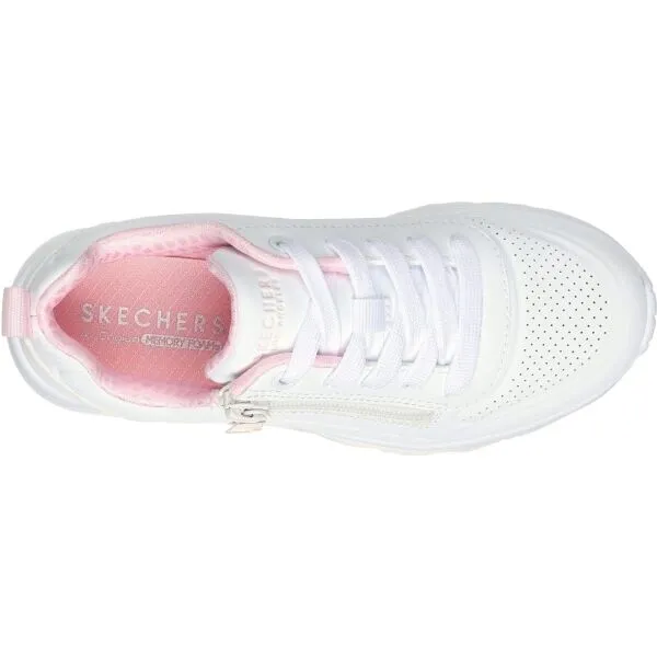 Dievčenská rekreačná obuv SKECHERS Uno Lite Easy Zip white