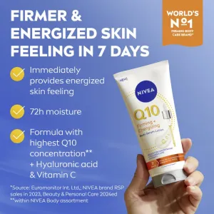 NIVEA Q10 Firming + Energizing spevňujúce telové sérum 200 ml