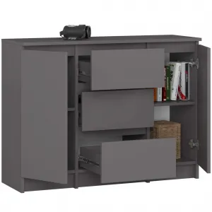 Ak furniture Komoda Girgo 101 cm grafit