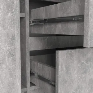 Ak furniture Komoda Girgo 101 cm beton
