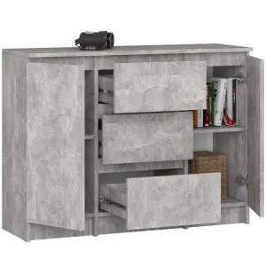 Ak furniture Komoda Girgo 101 cm beton