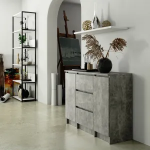 Ak furniture Komoda Girgo 101 cm beton